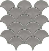 Emser Tile Reward Series F27REWADO1011MFN Porcelain Mosaic Tile, 11 in L Tile, 10 in W Tile, Pressed Edge, Fan Pattern